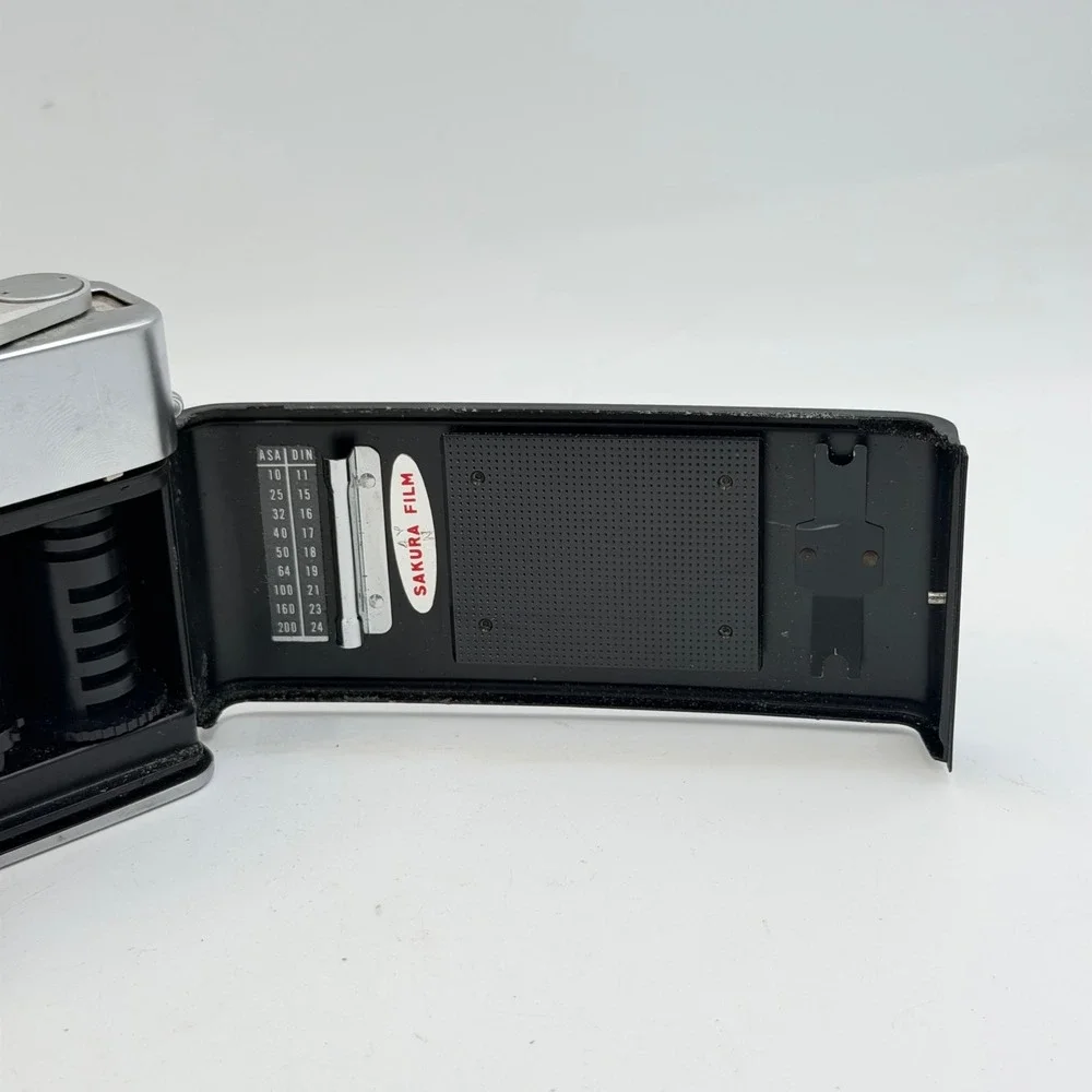 Konica EE-matic 35mm Film Camera Hexanon 40mm f2.8 Lens Shutter Vintage Tested